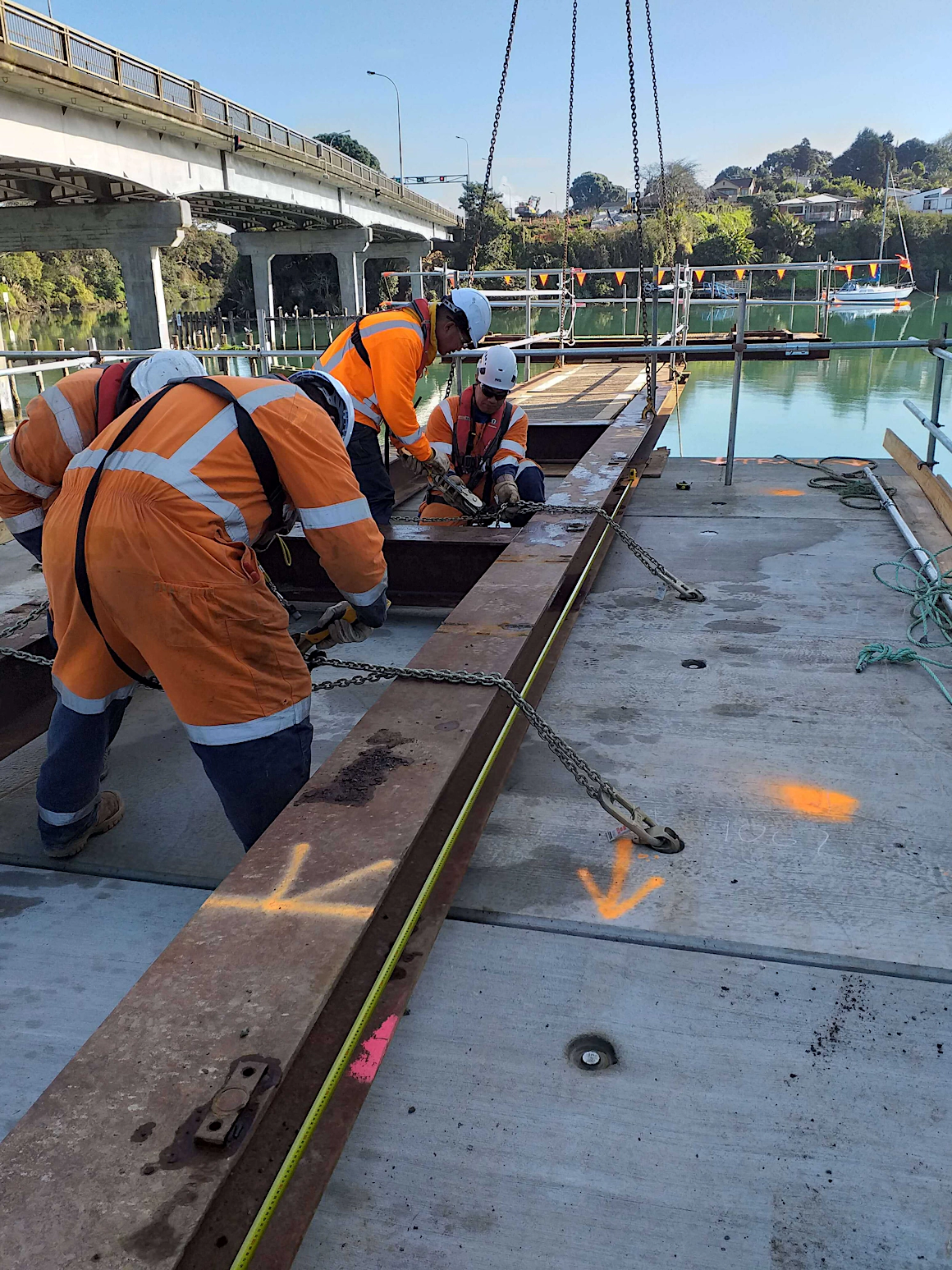 Brian Perry Civil | AMETI Bridge piling